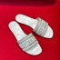 Dior Dway Slides In Grey Rêve d'Infini Embroidery Cotton 