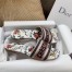 Dior Dway Slides In Rosa Mutabilis Embroidered Cotton