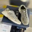 Dior Men's B30 Sneakers In Green Mesh and Ivory Fabric