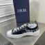 Dior Men's B23 Low-top Sneakers In Black and White Oblique Canvas