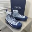 Dior Men's B23 High-top Sneakers In Blue Oblique Canvas