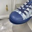 Dior Men's B23 High-top Sneakers In Blue Oblique Canvas