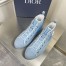 Dior Men's B23 High-top Sneakers In Ligth Blue Oblique Canvas