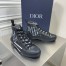 Dior Men's B23 High-top Sneakers In Black Oblique Canvas