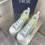 Dior Men's B23 High-top Sneakers with Green and Yellow Print
