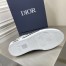 Dior Men's B23 High-top Sneakers In White Oblique Canvas