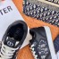 Dior Men's B27 Low-top Sneakers In Black Calfskin