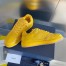 Dior Men's B27 World Tour Sneakers In Yellow Leather