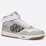 Dior Men's B27 High-top Sneakers In Grey Calfskin