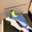 Dior Men's B22 Sneakers In Blue Leather and White Mesh