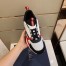 Dior Men's B22 Sneakers In Red Leather and White Mesh