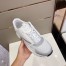 Dior Men's B22 Sneakers In White Leather and White Mesh