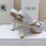 Dior J'Adior Slingback Pumps 65mm In White Cotton Embroidery