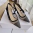 Dior J'Adior Slingback Pumps 65mm In Black Dotted Swiss