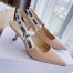 Dior J'Adior Slingback Pumps 65mm In Nude Technical Fabric