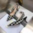 Dior J'Adior Slingback Pumps 65mm In Black Houndstooth Embroidery