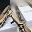 Dior J'Adior Slingback Pumps 65mm In Black Houndstooth Embroidery