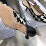 Dior J'Adior Slingback Pumps 65mm In Black Houndstooth Embroidery