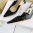 Dior J'Adior Slingback Pumps 65mm In Black Patent Calfskin