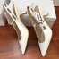 Dior J'Adior Slingback Pumps 65mm In White Patent Calfskin