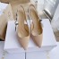 Dior J'Adior Slingback Pumps 100mm In NudeTechnical Fabric