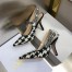 Dior J'Adior Slingback 100mm Pumps In Black Houndstooth Embroidery