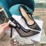 Dior J'Adior Slingback Pumps 100mm In Black Mesh