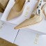 Dior J'Adior Slingback Pumps 100mm In Nude Patent Calfskin