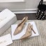 Dior J'Adior Slingback Pumps 100mm In Nude Suede With Strass