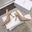 Dior J'Adior Slingback Pumps 100mm In Nude Suede With Strass