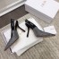 Dior J'Adior Slingback Pumps 100mm In Black Suede With Strass