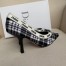 Dior J'Adior Pumps 100mm In Black and White Tartan Fabric