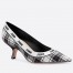 Dior J'Adior Pumps 65mm In Black and White Tartan Fabric