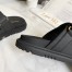 Dior Dioract Slide Sandals In Black Lambskin