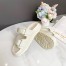 Dior Dioract Slide Sandals In White Lambskin