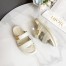 Dior Dioract Slide Sandals In White Lambskin