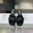 Dior Dio(r)evolution Heeled Slides In Black Calfskin