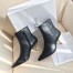 Dior D-Sculpture Ankle Boot In Black Lambskin 