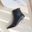 Dior D-Sculpture Ankle Boot In Black Lambskin 