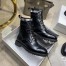 Dior D-Order Ankle Boot In Black Calfskin
