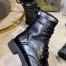 Dior D-Order Ankle Boot In Black Calfskin