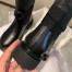 Dior D-Major Boots In Black Fabric And Calfskin