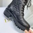 Dior D-Leader Ankle Boots In Black Cannage Calfskin