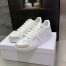 Dior Star Sneakers In White Calfskin with Gold Star