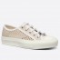 Dior Walk'n'Dior Sneakers In Cream Mesh Embroidery