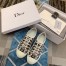 Dior Walk'n'Dior Sneakers In Blue Oblique Embroidered Cotton