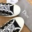 Dior Walk'n'Dior Sneakers In Black Cotton Canvas