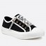 Dior Walk'n'Dior Sneakers In Black Cotton Canvas