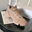 Dior D-Connect Sneakers In Nude Technical Fabric