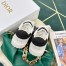 Dior Dior-ID Sneakers In White Leather with Black Strap